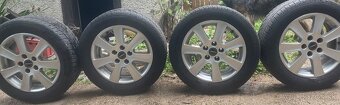 Hliníkové disky Borbet 5x112 R16 so zimnými gumami - 3