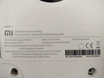 Predám Xiaomi mi robot vacuum-mop - 3