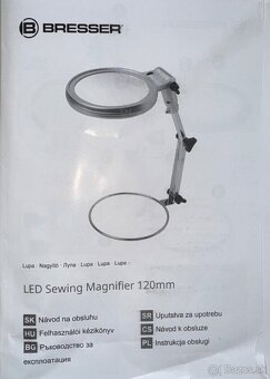 Stolná lupa s osvetlením Bresser - 2x; 4x (120 mm) - 3