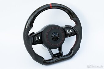 VOLANT VOLKSWAGEN R RLINE GTD GTI - KOZA / KARBÓN - 3