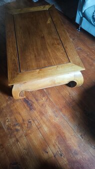 Ponúkam krásny masívny stôl ručná výroba - 3