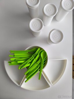 Tupperware lyžičky závesné, 25ks zelené, nové - 3
