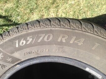 Predám zimné peum r14 165/70 4ks - 3