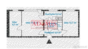 ADOMIS - predáme 3izbový byt 55m2, Jasmínová ul., Košice Ter - 3