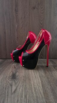 Lakované lodičky z otvorenou špičkou 38 - 3