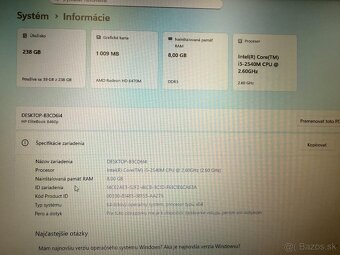 Notebook HP EliteBook 8460p i5-2540M/8GB RAM/256GB SSD - 3