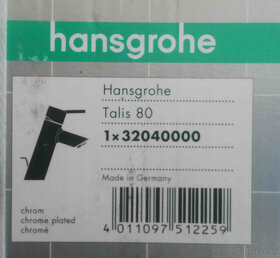 Predám umývadlovú stojánkovú batériu Hansgrohe Talis 80 - 3