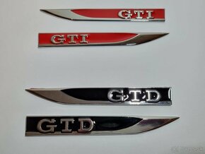 Napis znak logo GTD GTI napis na blatníky - 3