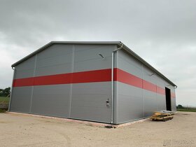 OCEĽOVÁ KONŠTRUKCIA HALY - MONTOVANÁ HALA 15x24x6m - 3