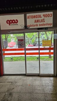 Posuvné automatické dvere 2x + fixná bočná stena - 3