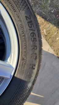 ALU disky DEZENT 5x112 R17 + zimné penu Continental 215/65 - 3