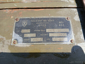 Vojenská váha (Tonava - Úpice r. 1956) - 3