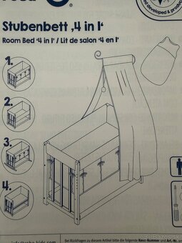 Detská postieľka 4v1 - 3