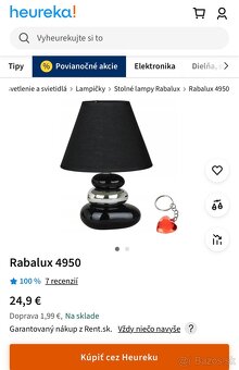 Stolná lampa Rabalux – čierna - 3