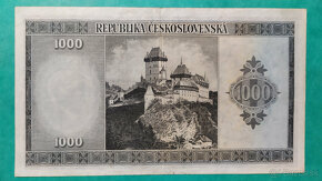 Bankovka 1000 Kčs 1945 neperforovaná - 3