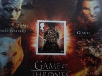 Limitovaná edicia Game of Thrones. Sada 15ks znamky - 3