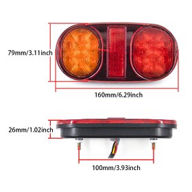 Led zadne svetlá privesny vozik traktor - 3