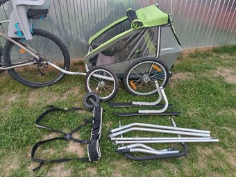 Cyklo/Skialp/bežecký vozík pre 2 deti - 3