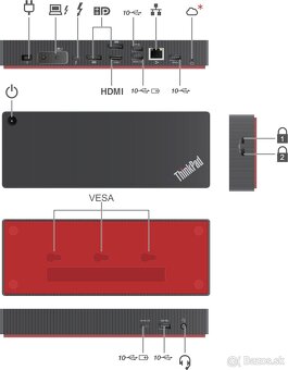 Dokovacia stanica Lenovo ThinkPad Thunderbolt 4 Smart Dock - 3