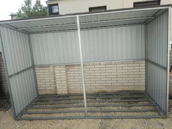 Prístrešok na palivové drevo 3x1,2m RAL7016 - 3