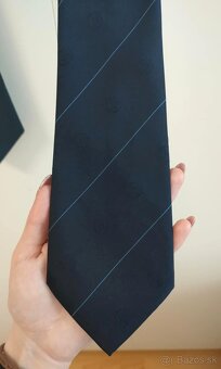 Set 2x pánska kravata modrej farby - 3