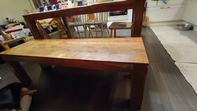 Masivny jedalensky stol s lavicou - 3