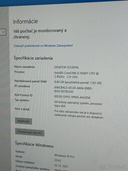 Mini PC Dell optiplex 3060 micro / i5-8500t / 8gb / 256 nvme - 3