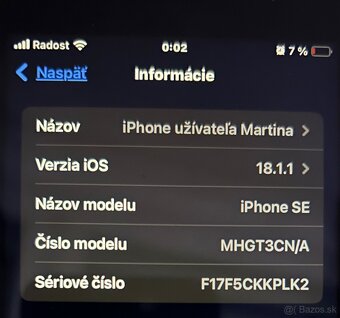 Predám iPhone SE - 3