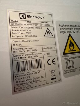 Mobilná klimatizácia Electrolux EXP26U338CW - 3