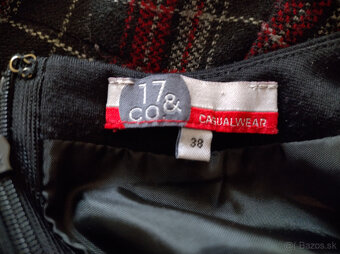 zimné červenočierne káro - 3