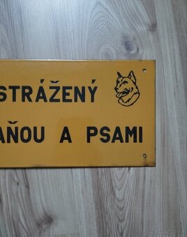 smaltovana starozitna tabuľa - 3
