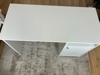 PC stôl, biela, DEDE - 3