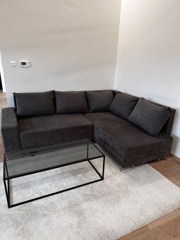 Rozkladací gauč – antracitová farba - 3