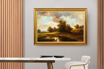 Krajina s riekou, G.Nesvadba, 1050 × 730 mm - 3