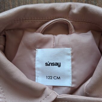 Dievčenská koženková bunda Sinsay 122 - 3