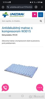 Antidekubitný matrac/podložka s kompresorom W3015 - 3