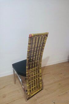 Pletené jedálenskej stoličky 6ks - 3