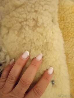 Retro pravý dámsky ovčí kožuch, L , 48 - 3