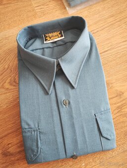 RETRO košile ČSAD s visačkami a odznakmi-nález z půdy - 3