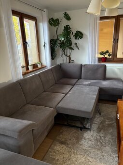 Rohova sedacka s taburetkou - 3