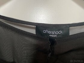 Dlhe čierne spoločenské šaty Aftershock velkost L - 3