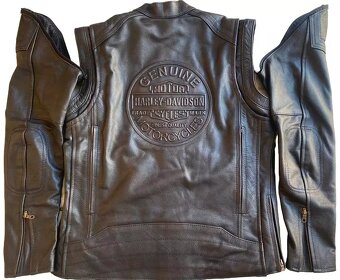 Moto Kožená Bunda A Moto Kožená Vesta 2 v 1 Harley Davidson - 3
