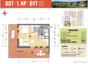 Elegantné bývanie v 1 izb. byte v NOVOSTAVBE – ul. Cédrová, - 3