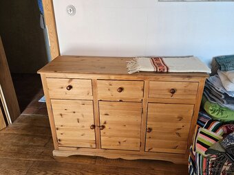 Komoda borovice masív 125x85x42cm - 3