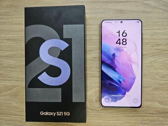 Samsung Galaxy S21 5G 8GB/128GB, fialovy, top stav, zaruka - 3