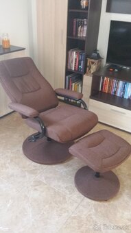 Polohovateľné kreslo s podnožkou - 3