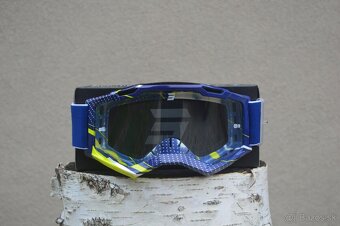 Predám mx sx okuliare SHOT žlté modré - 3