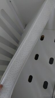 Detská postieľka biela 120x60 - 3