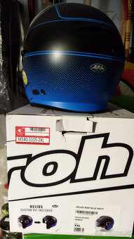 prilba AIROH Helios Map Blue Matt XXL - 3