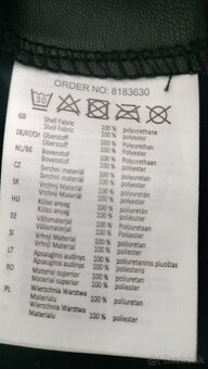 Kožená (syntetika) sukňa na zapínanie - 3